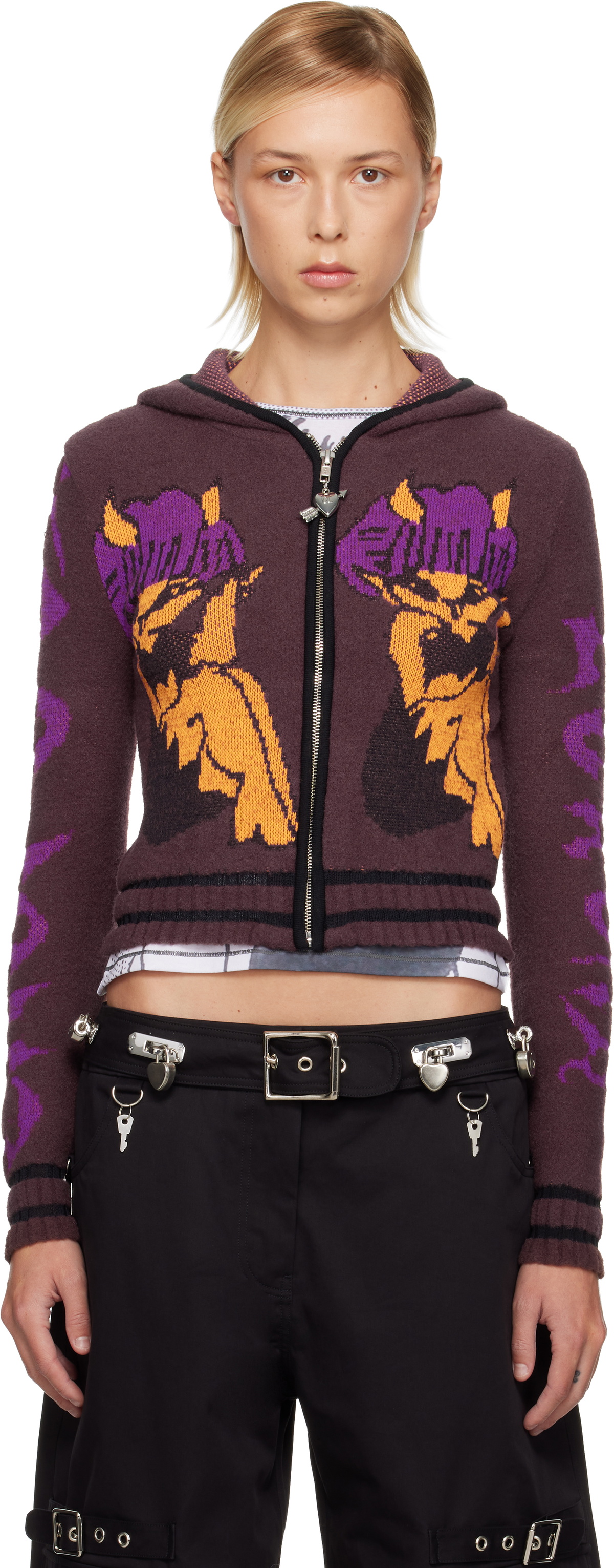 Chopova Lowena Brown Tammie Jo Hoodie