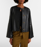 Max Mara Bouquet leather jacket