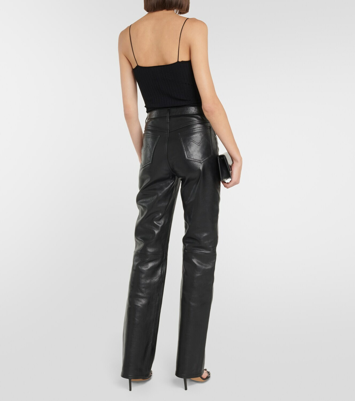 Dodo Bar Or Lidra high-rise straight leather pants