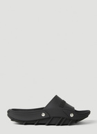 Bucklow Rubber Slides in Black