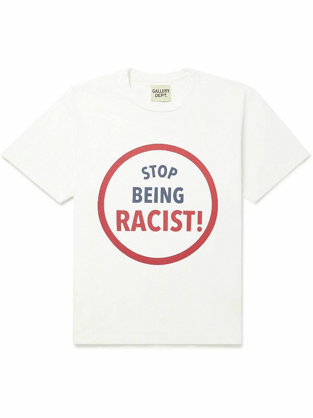 Photo: Gallery Dept. - Printed Cotton-Jersey T-Shirt - White