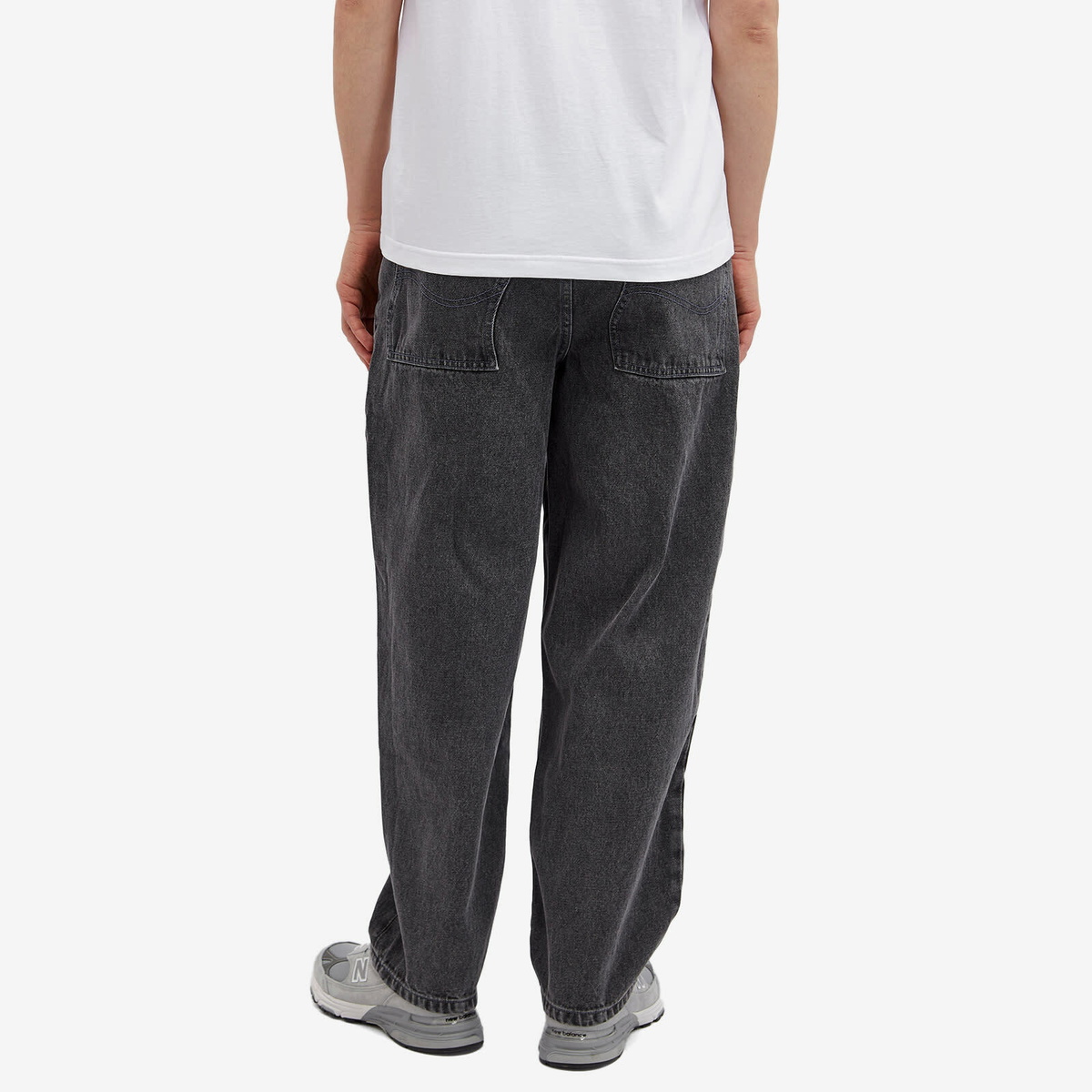 Dime Men's Classic Baggy Denim Jeans in Faded Black