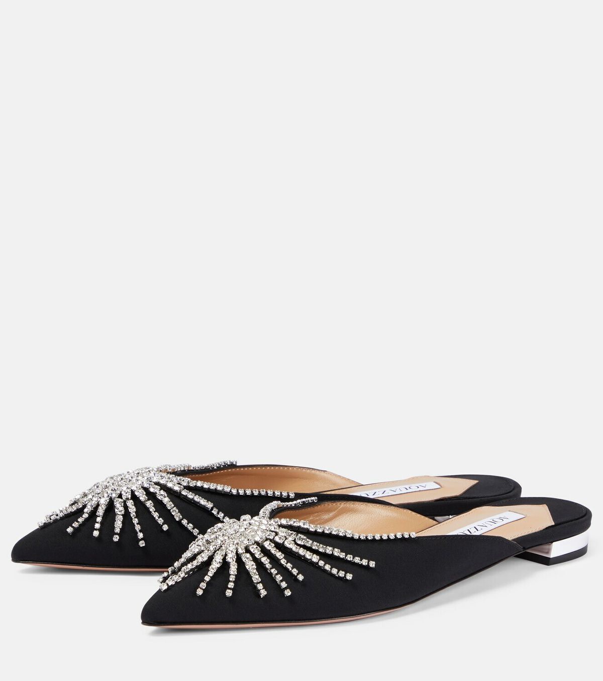 Ballerines Aquazzura Sunshine à Pompons, Rouge Suédé - Taille 37 EU / 7 US - Portées Mais En Bon état