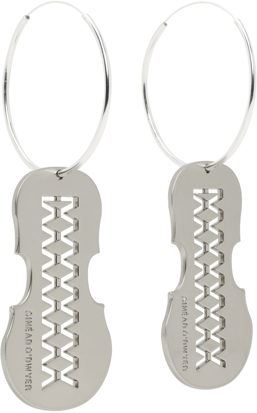 Sinéad O’Dwyer SSENSE Exclusive Silver Hoop Earrings