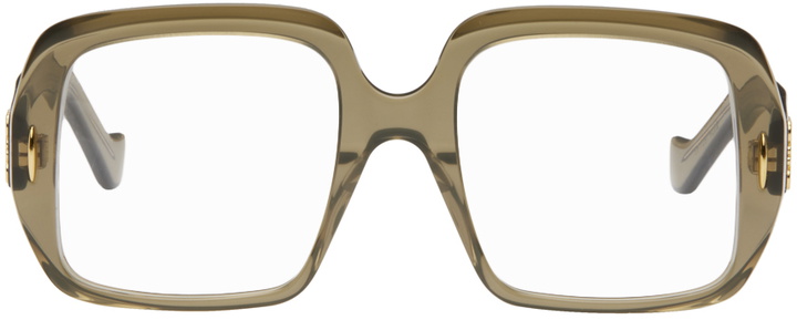 Photo: LOEWE Khaki Anagram Glasses