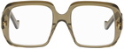 LOEWE Khaki Anagram Glasses