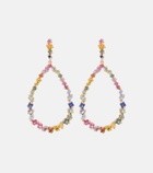 Suzanne Kalan - 18kt rose gold drop earrings with sapphires