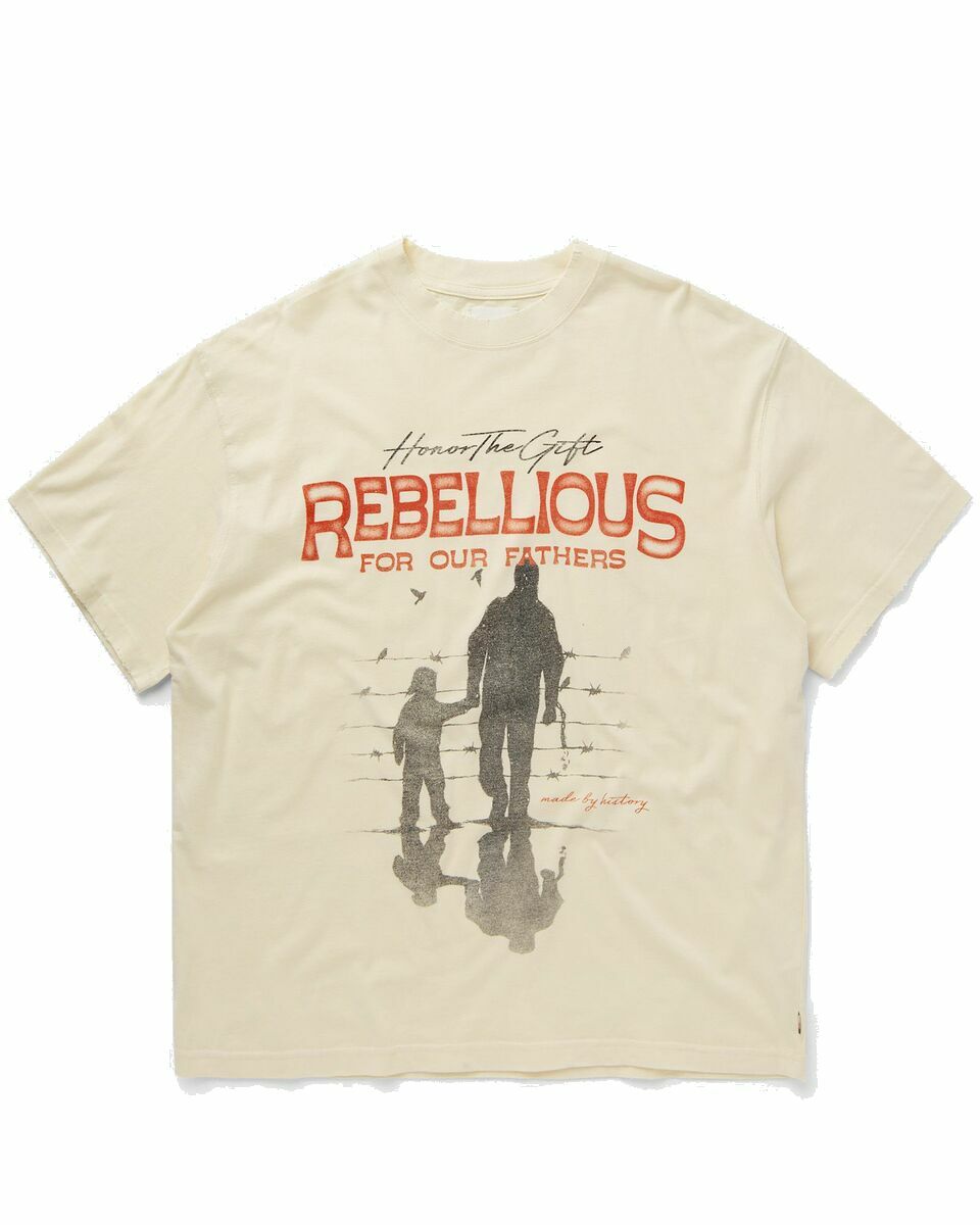Photo: Honor The Gift Rebellious For Our Fathers Ss Tee Beige - Mens - Shortsleeves