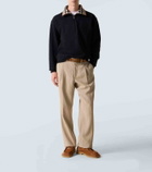 Burberry Burberry Check cotton jersey half-zip sweatshirt