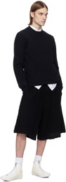 Comme des Garçons Shirt Black Crew Neck Sweater