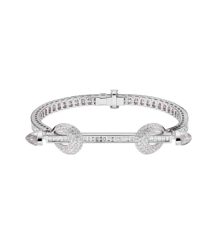 Photo: Ananya Chakra 18kt white gold bracelet with diamonds and quartz