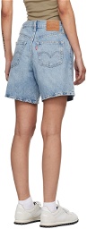 Levi's Blue Highwater Denim Shorts