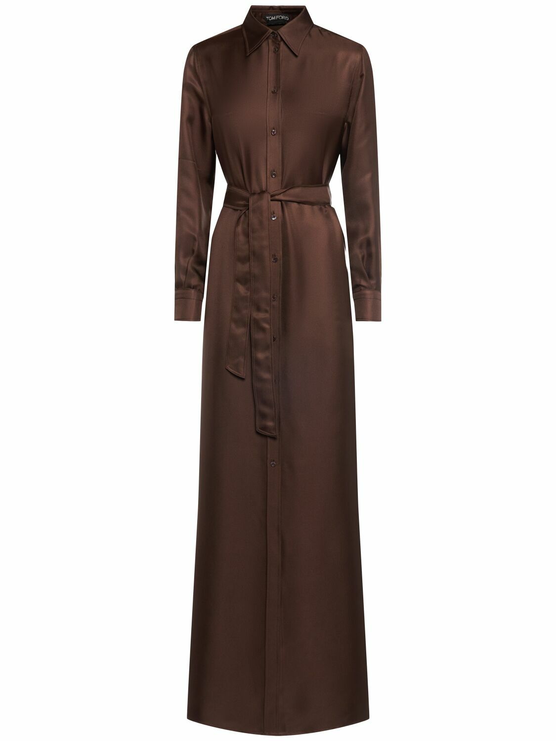 【送料&関税込】Tom Ford Long Shirt Dress TOM FORD Belted Silk Twill Long Shirt Dress TOM FORD