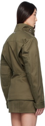 Mugler Khaki Cargo Jacket