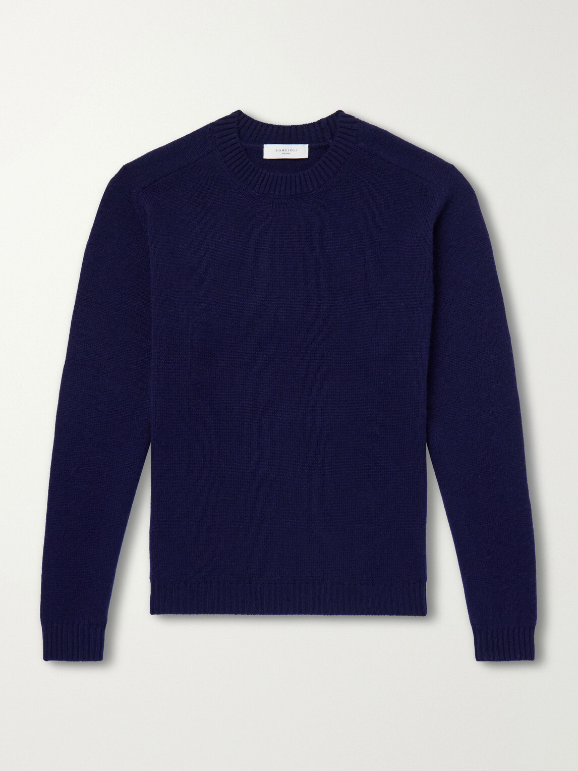 Boglioli - Wool and Cashmere-Blend Sweater - Blue