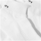 WTAPS Men's Skivvies Half Sock - 3-Pack in White