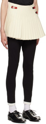 Molly Goddard Off-White Pleated Kilt