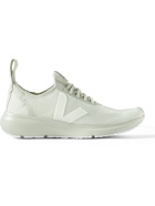 RICK OWENS - Veja Rubber-Trimmed Stretch-Knit Sneakers - Gray