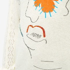Andersson Bell Men's Flower Man Crew Sweatshirt in Ecru