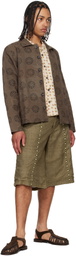 Kartik Research Khaki Big Shorts