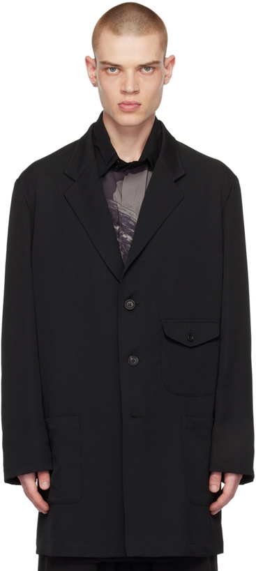 Photo: Yohji Yamamoto Black Buttoned Coat