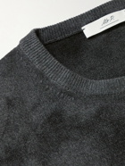 Mr P. - Spray-Dyed Merino Wool Sweater - Gray