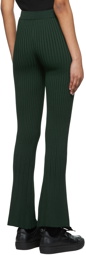 AMI Paris Green Viscose Lounge Pants