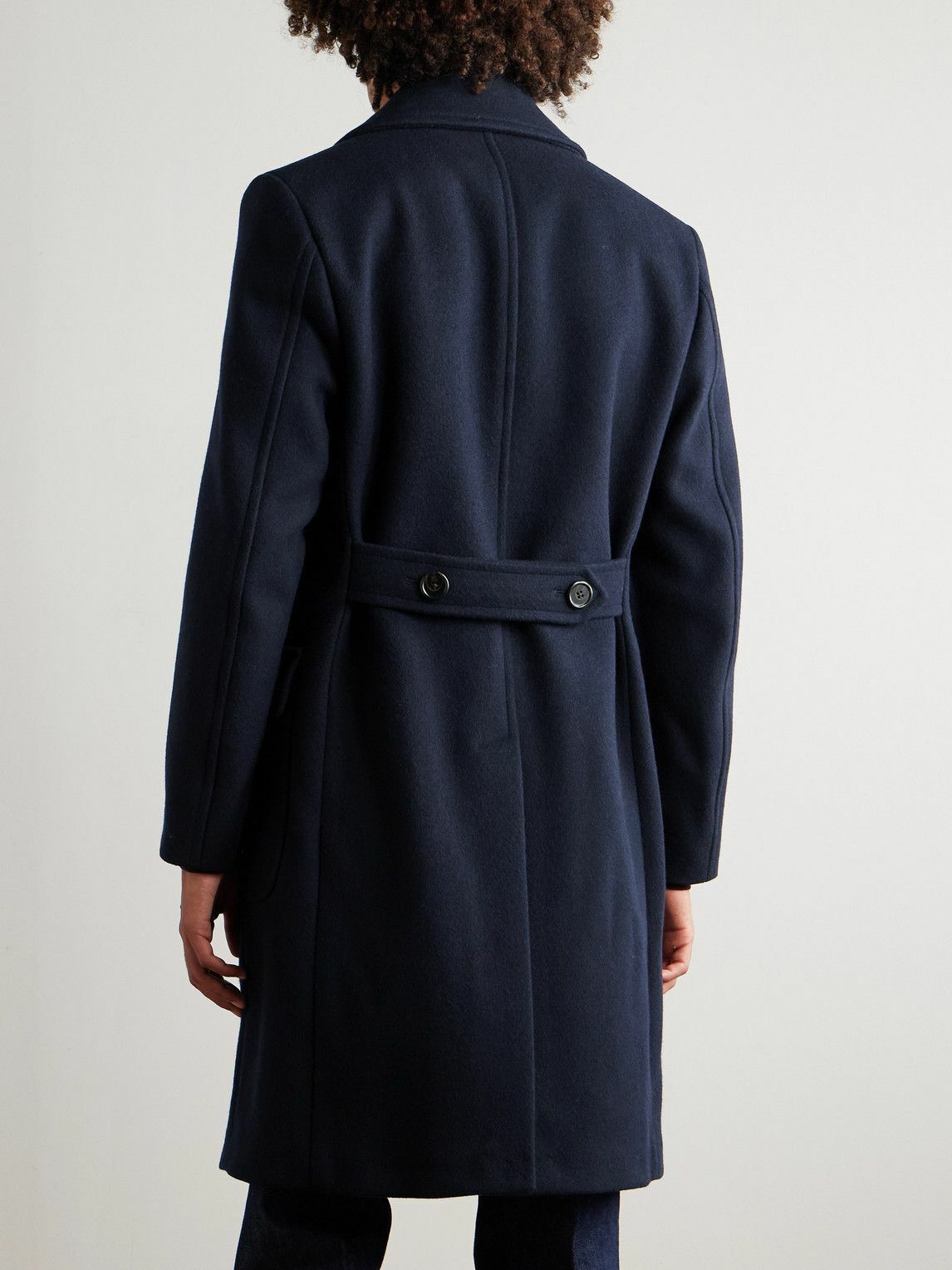 Polo Ralph Lauren - Slim-Fit Double-Breasted Wool-Blend Coat - Blue