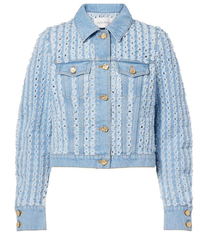 Photo: Nina Ricci Striped denim jacket