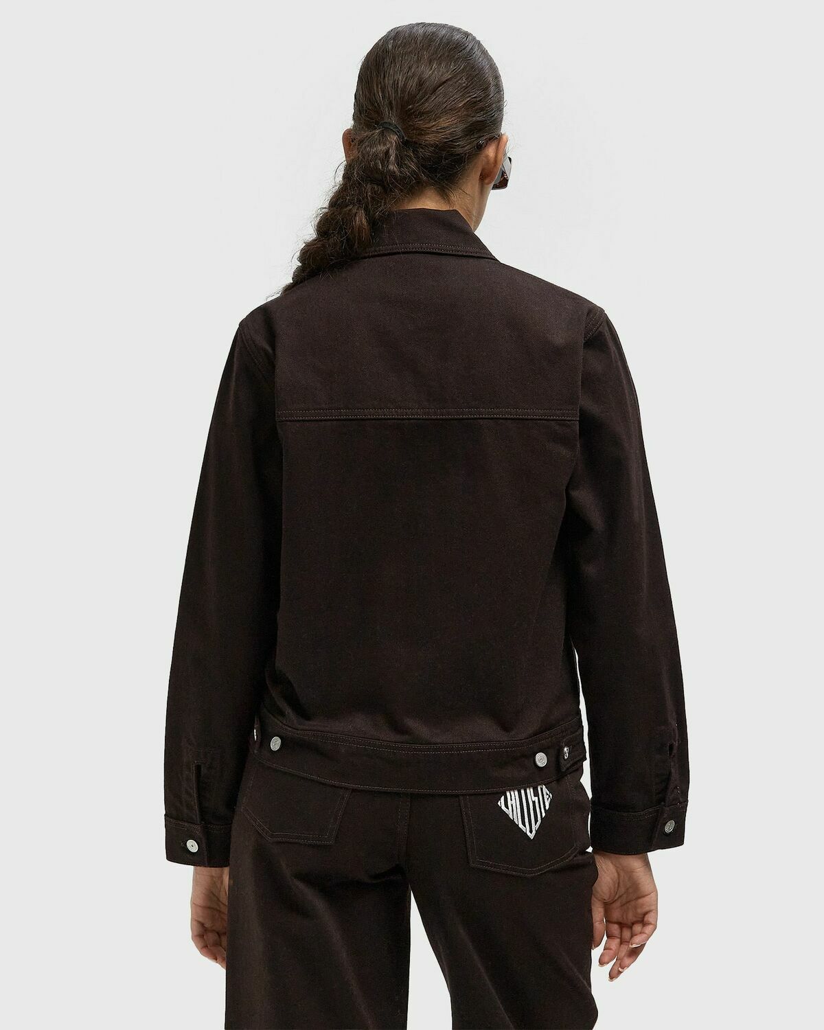 Lacoste BLOUSON Brown Womens Denim Jacket