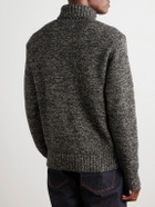 RRL - Wool, Cotton and Linen-Blend Rollneck Sweater - Gray