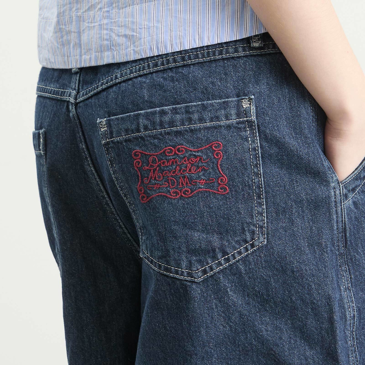 Damson Madder Women's Annie Denim Shorts in Indigo