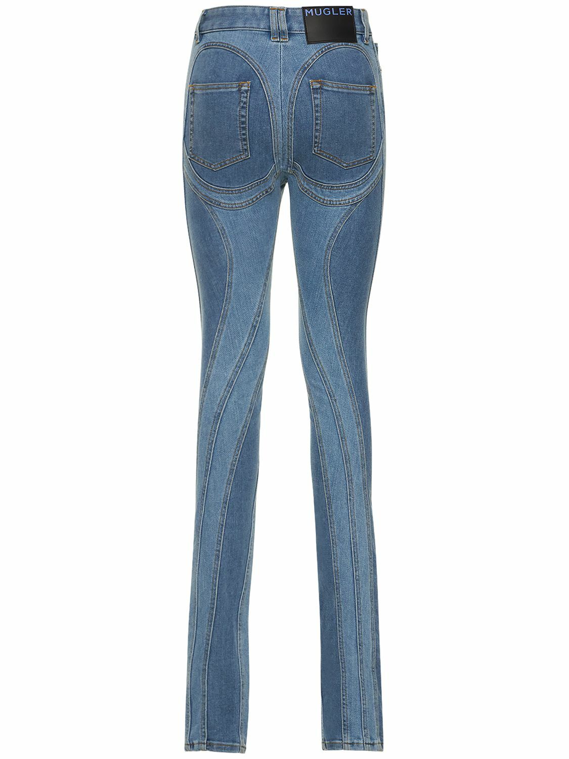  MUGLER スキニーデニム 34 MUGLER スキニーデニム 34 Mugler バイカラー スキニージーンズ