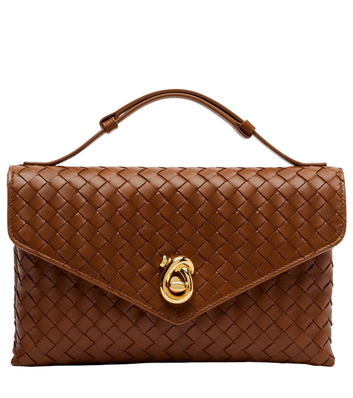 BOTTEGA VENETA ダークブラウン ポーチ Women's Andiamo Pouch on Chain in Dark barolo | Bottega Veneta US