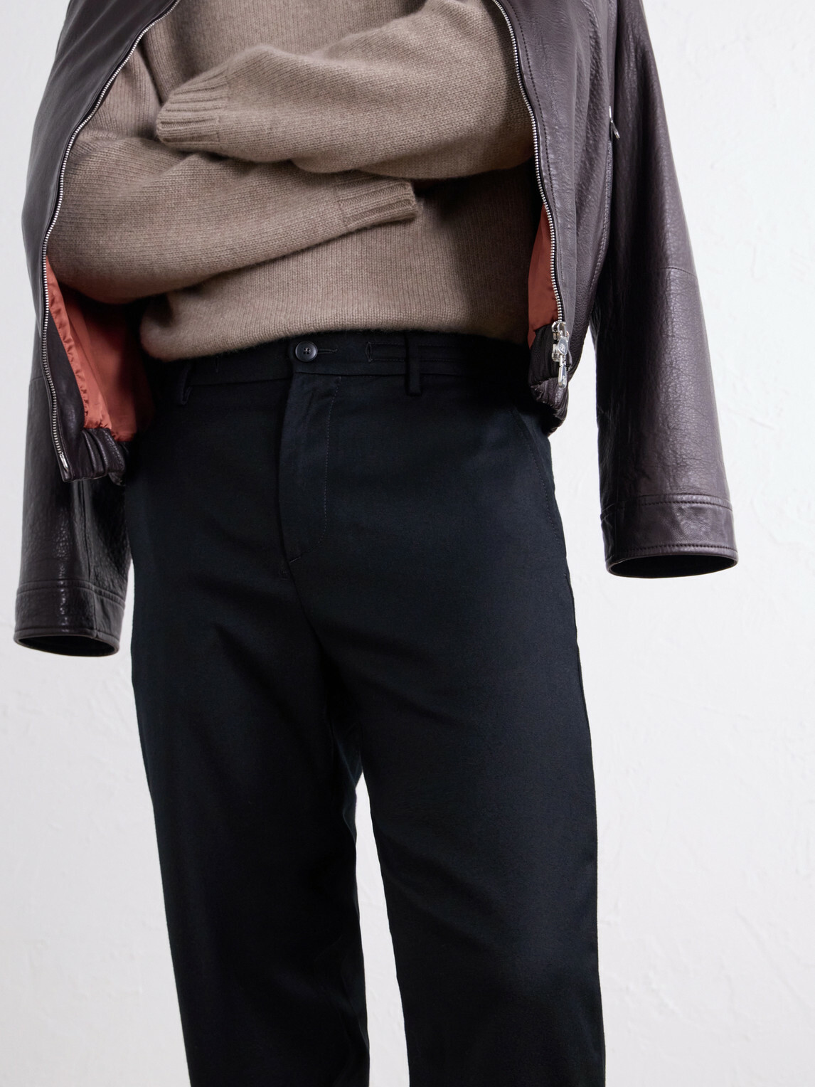Canali - Straight-Leg Wool-Flannel Trousers - Black