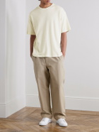 SSAM - Cotton and Silk-Blend Piqué T-Shirt - Neutrals