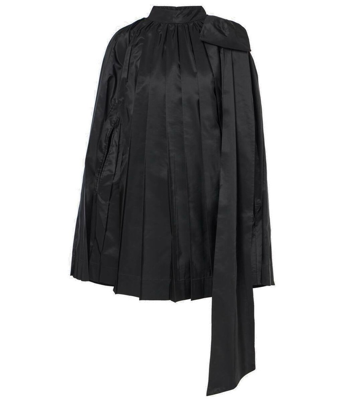 Photo: Simone Rocha Caped pleated taffeta minidress
