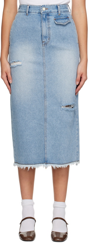 Photo: Kijun Blue Guggenheim Denim Midi Skirt
