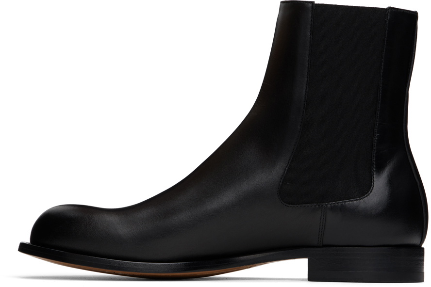 The Row Black Novus Chelsea Boots