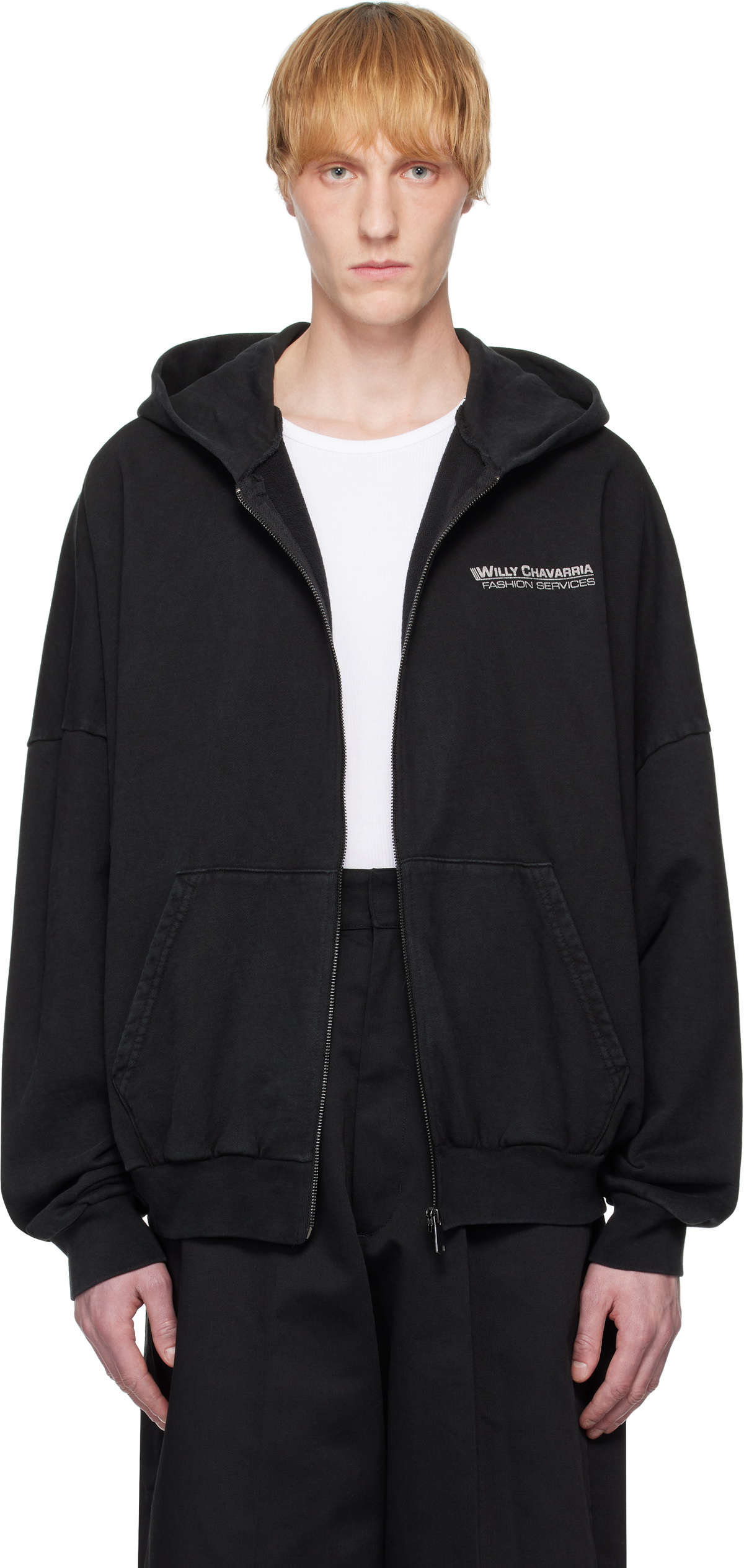 WILLY CHAVARRIA Black Buffalo Hoodie Willy Chavarria