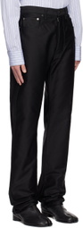 Maison Margiela Black Turn-Up Jeans