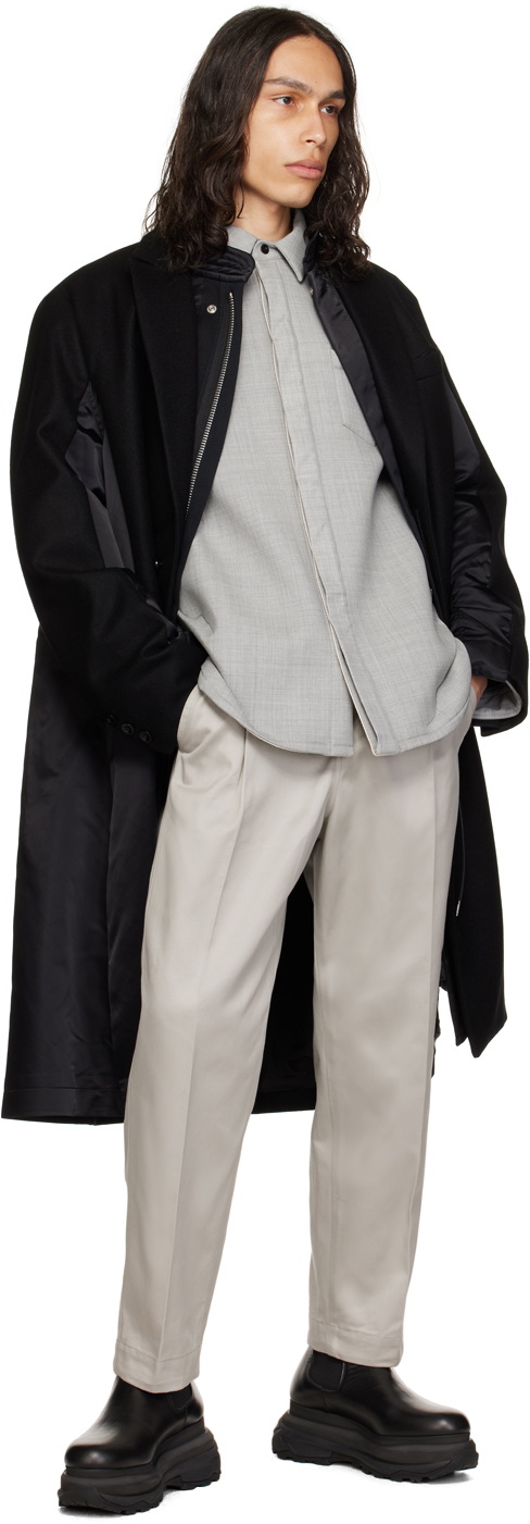 sacai Suiting Bonding Shirt 【公式通販】