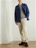 Massimo Alba - Florida Convertible-Collar Linen Overshirt - Blue