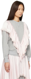 Sandy Liang Gray Tumble Sweatshirt