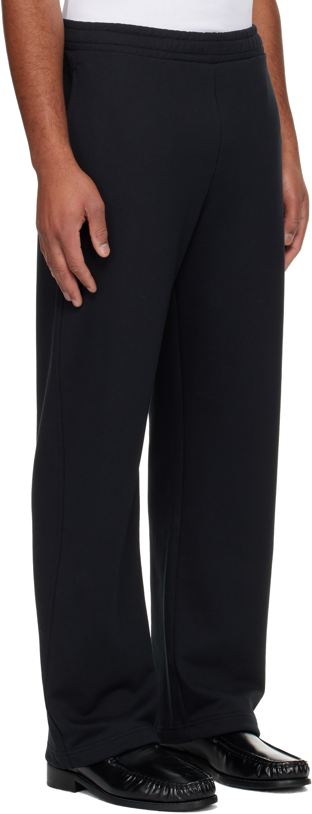 Marine Serre Black Moon Logo Fleece Sweatpants