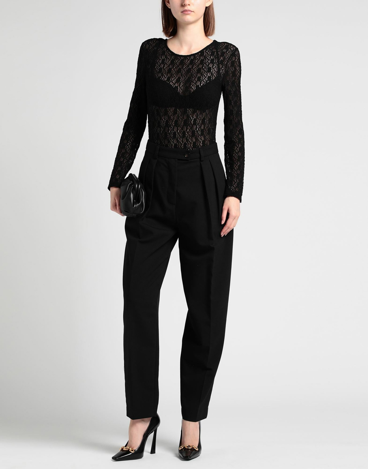 Maje Womens Bodysuit in Black