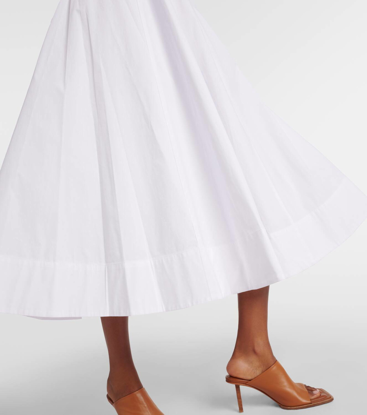 staud teresa midi dress Staud Teresa Poplin Midi Dress Navy by Staud