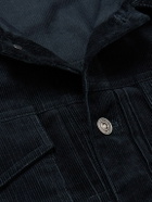 Mr P. - Cotton-Corduroy Trucker Jacket - Blue