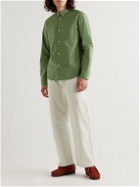 A.P.C. - Richie Slim-Fit Button-Down Collar Cotton-Poplin Shirt - Green