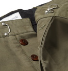 Officine Generale - Fisherman Cotton-Twill Shorts - Men - Army green